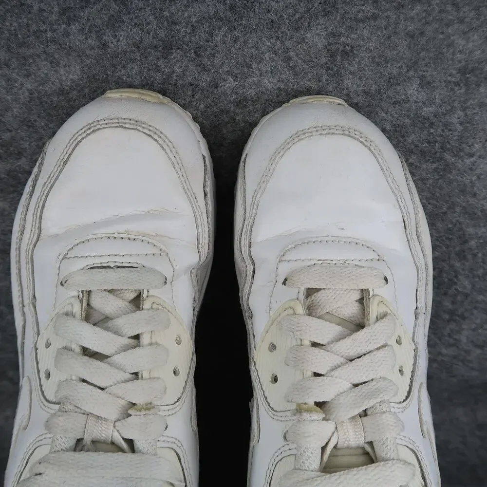 Nike Shoes Kids Youth 5 Sneaker Air Max 90 Leather Sneakers White Active Trainer